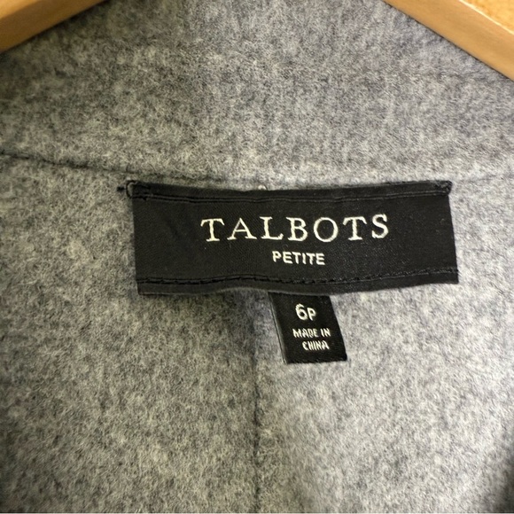 Talbots Petite Double-Face Wool Jacket Black & Gray Size 6P - Picture 5 of 6